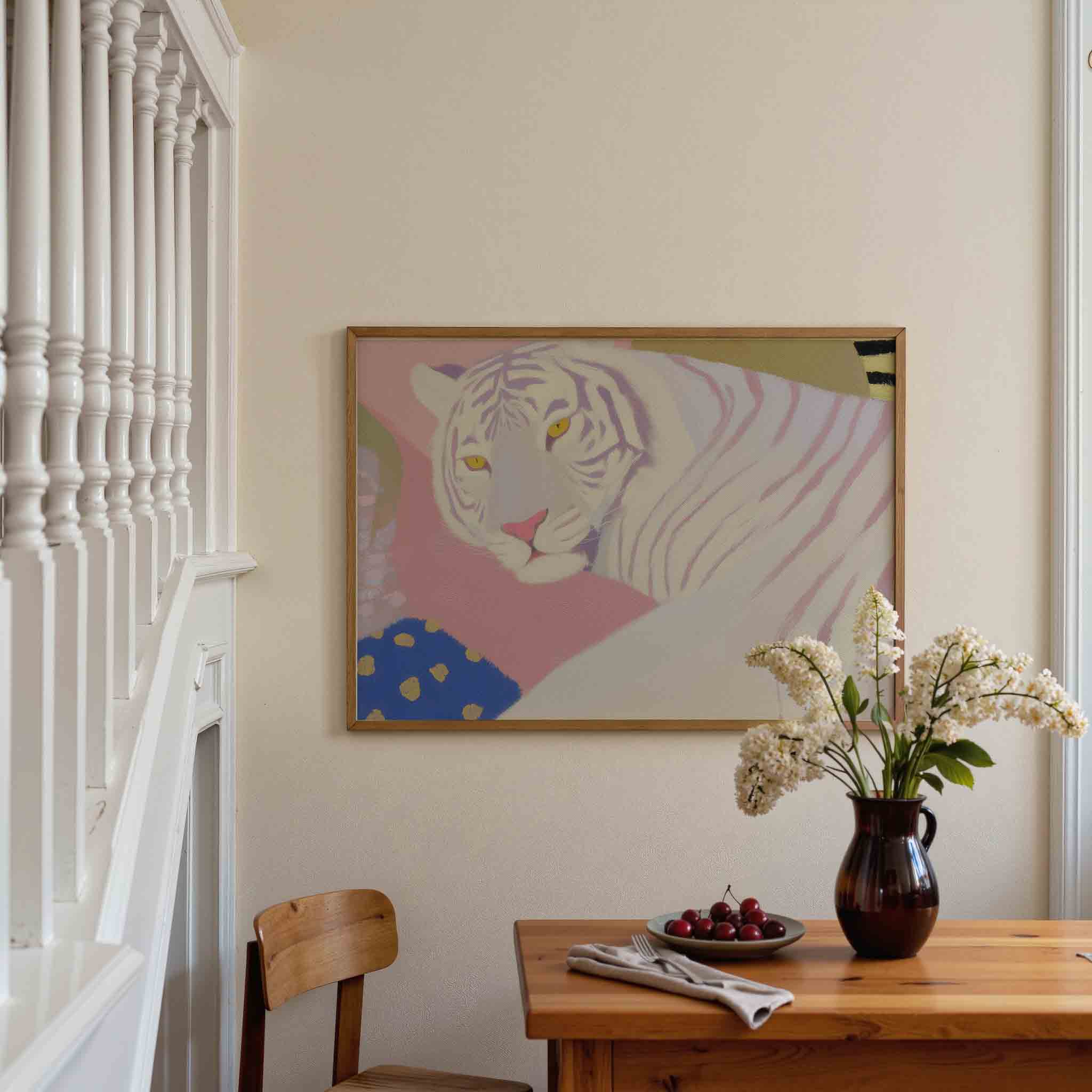Witte tijger Poster
