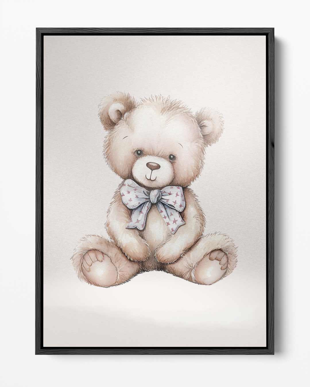 Knuffelbeer Illustratie Kunstwerk-canvas-dibond-plexiglas-wanddecoratie-WallArtistic