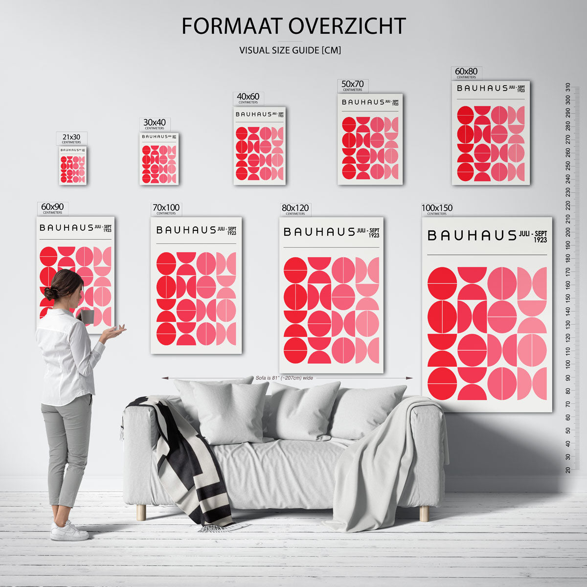 Vormritme en kleur Poster