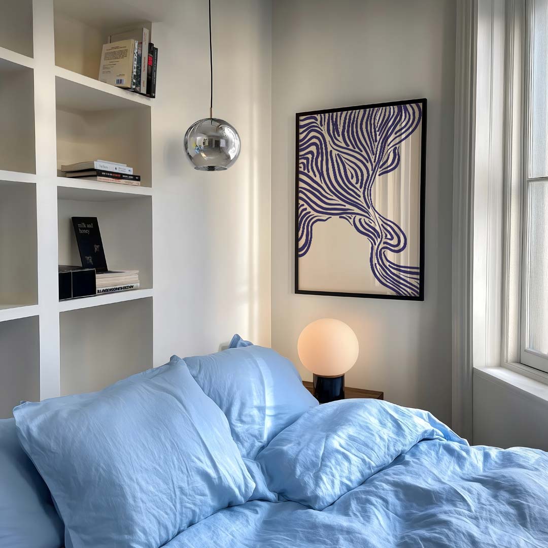 Organisch Lijnenpatroon Poster-WallArtistic