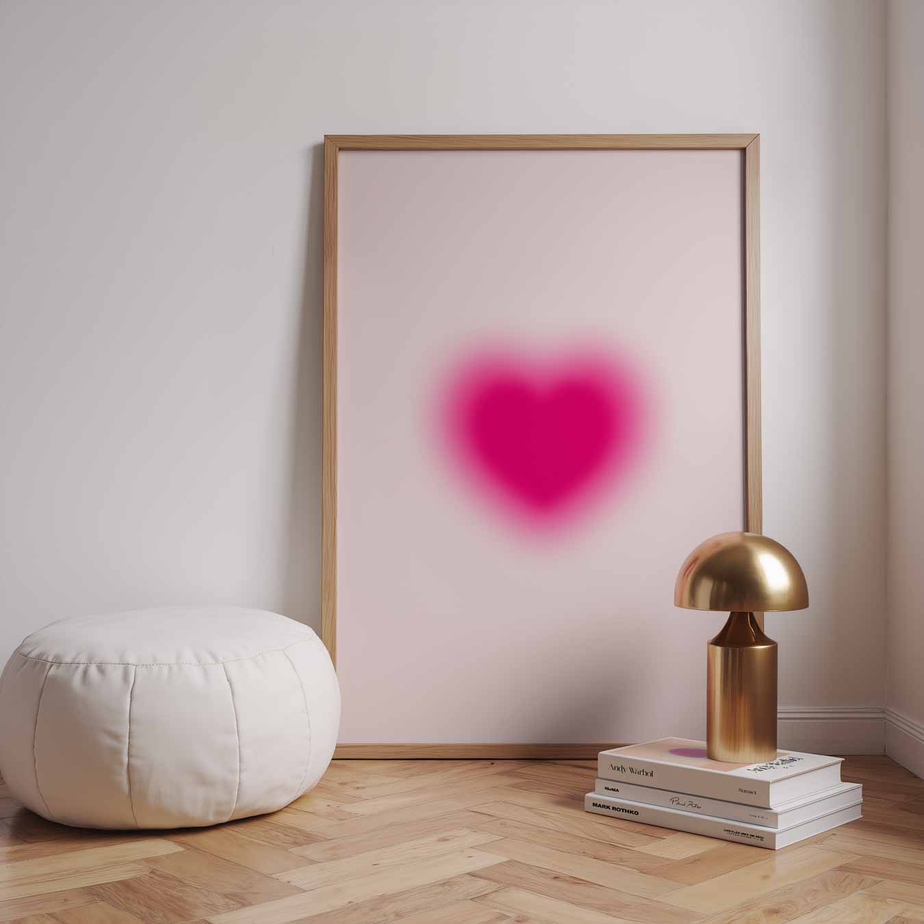 Roze Hart Poster