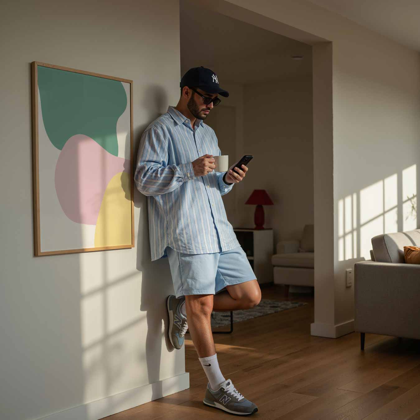 Kleurrijke Vormen Abstracte Poster-WallArtistic