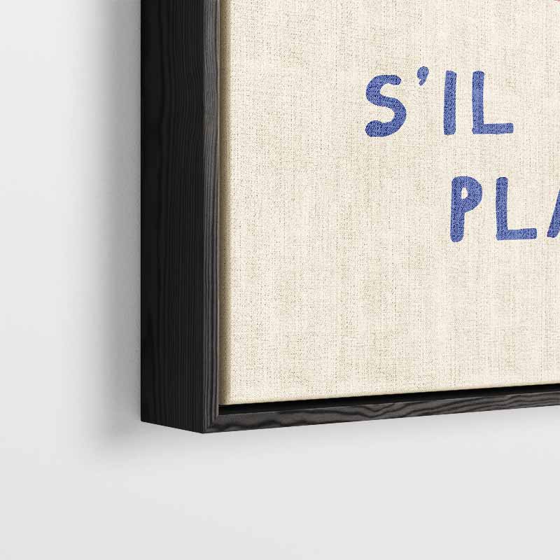 Charmante Croissant Illustratie Kunstwerk-canvas-dibond-plexiglas-wanddecoratie-WallArtistic
