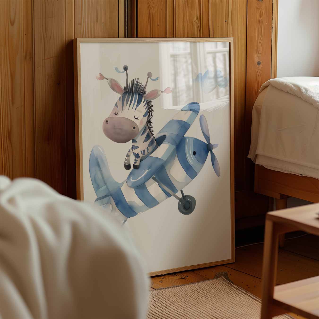 Dromerige Zebra Avonturen Poster-WallArtistic