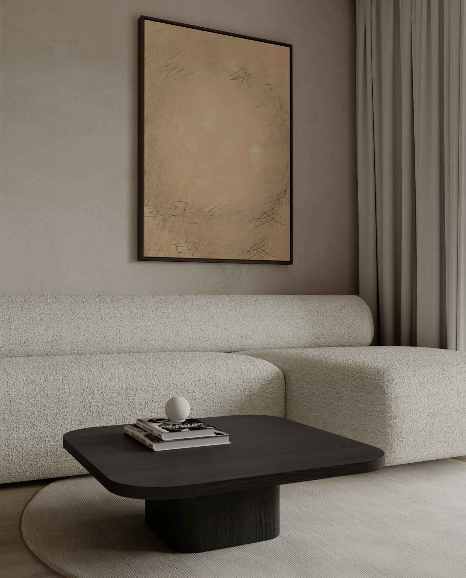 Rustige Wervelingen Kunstwerk-canvas-dibond-plexiglas-wanddecoratie-WallArtistic