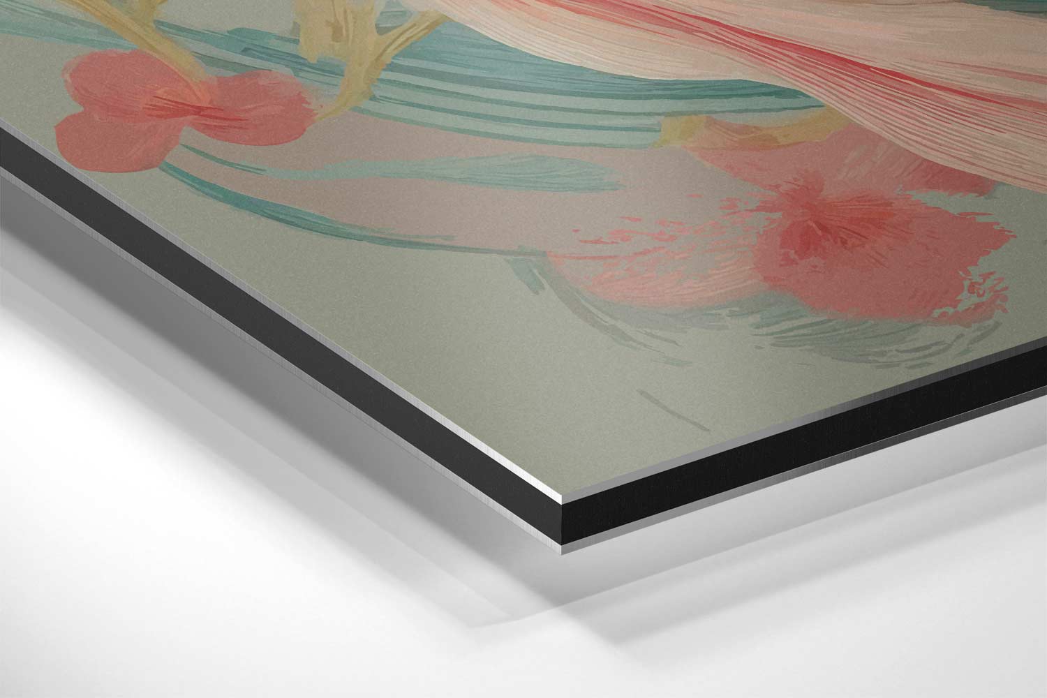 Vrolijke Koi Karpers Kunstwerk-canvas-dibond-plexiglas-wanddecoratie-WallArtistic