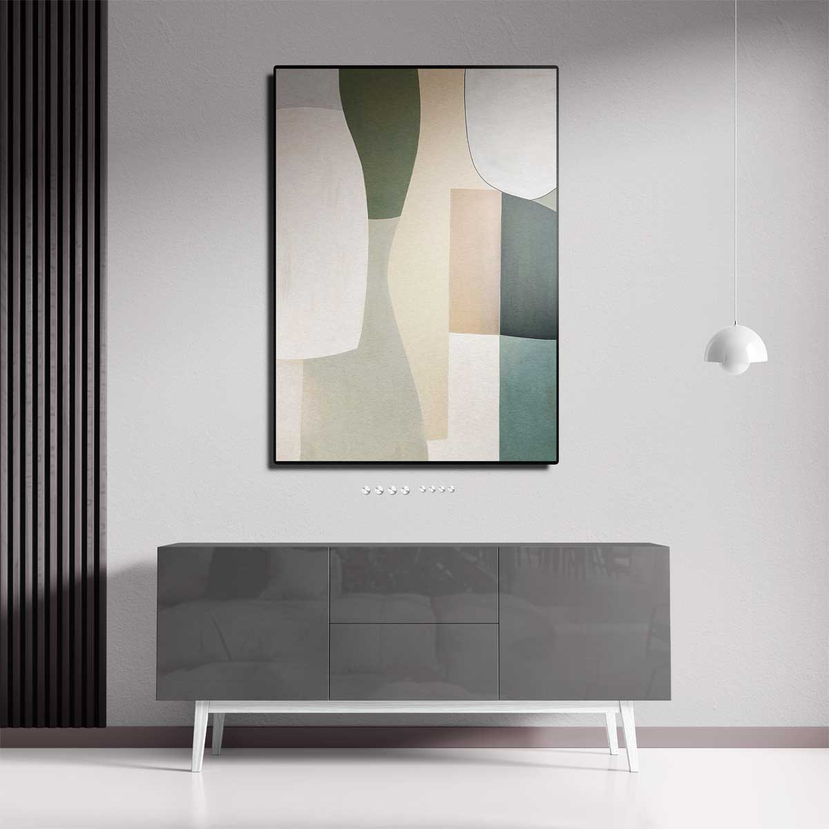 Moderne Abstracte Compositie Kunstwerk-canvas-dibond-plexiglas-wanddecoratie-WallArtistic
