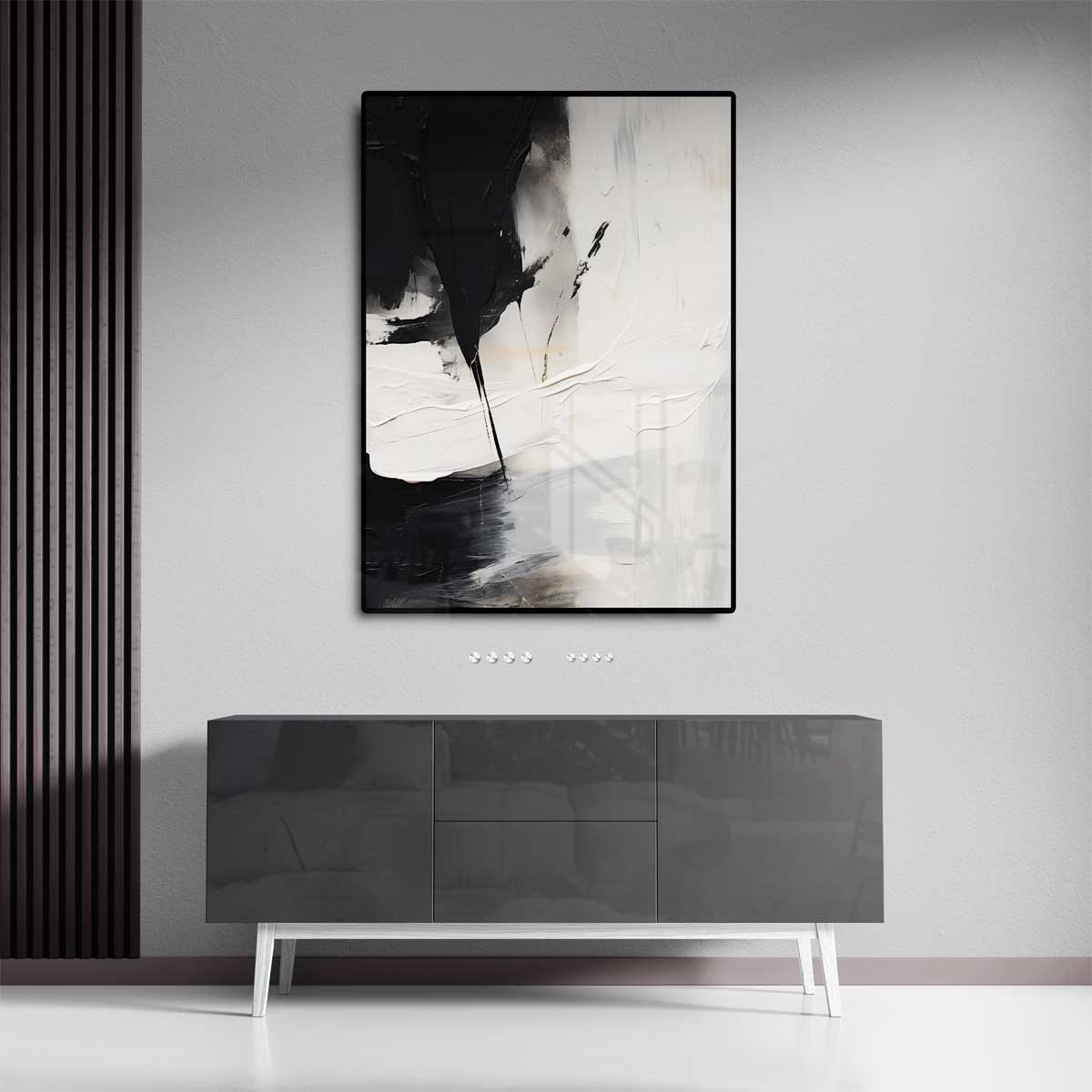 Contrasten in Abstractie Kunstwerk-canvas-dibond-plexiglas-wanddecoratie-WallArtistic