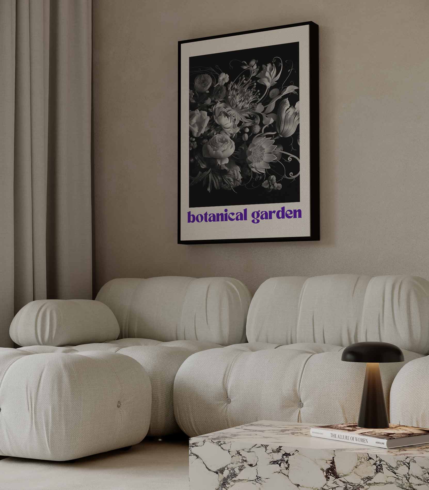 Botanische Tuin Wandkunst Kunstwerk-canvas-dibond-plexiglas-wanddecoratie-WallArtistic
