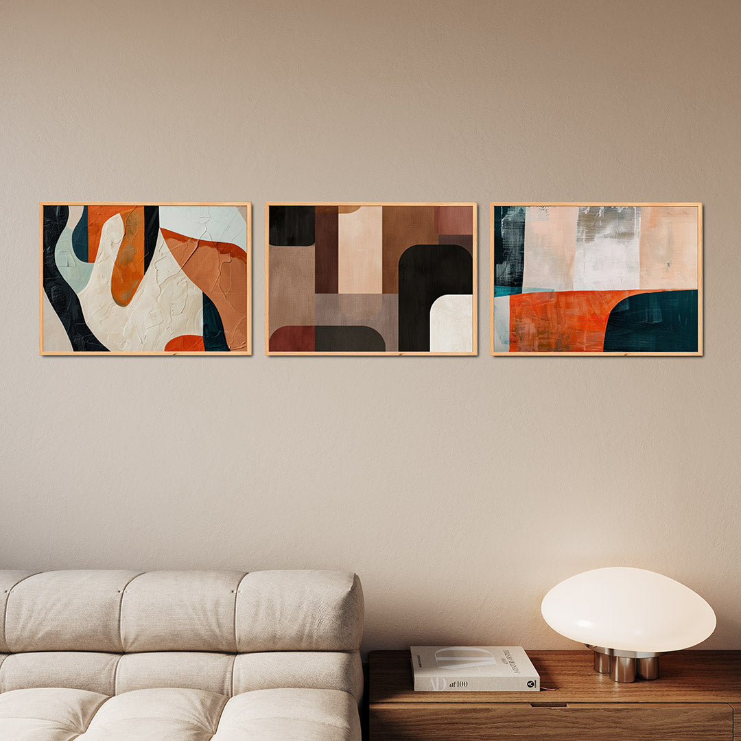 Vorm en kleurenspel Posterset