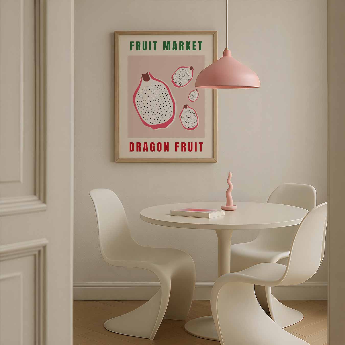 Tropische Vibes Dragon Fruit Poster-WallArtistic