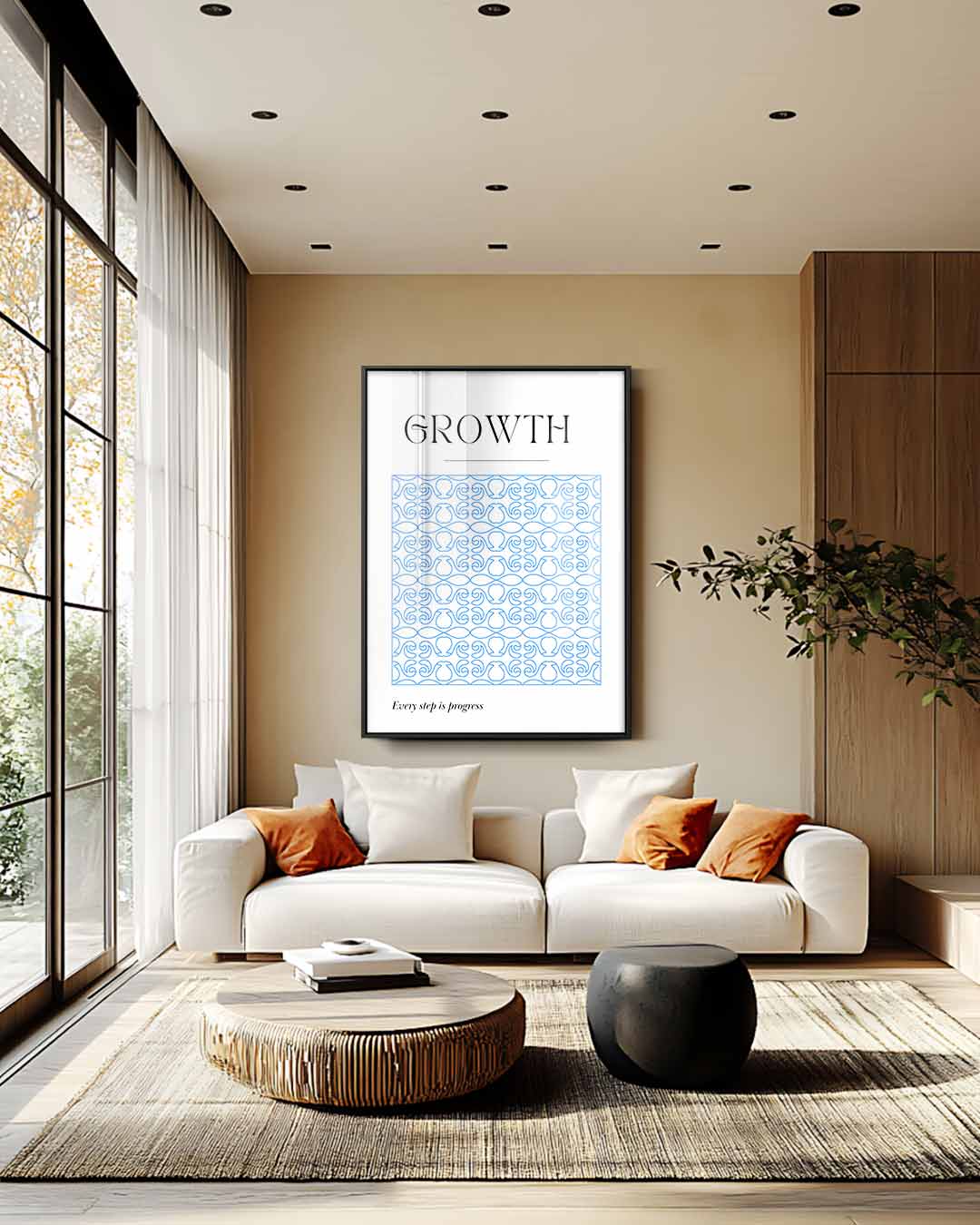Groei Patroon Kunstwerk Kunstwerk-canvas-dibond-plexiglas-wanddecoratie-WallArtistic