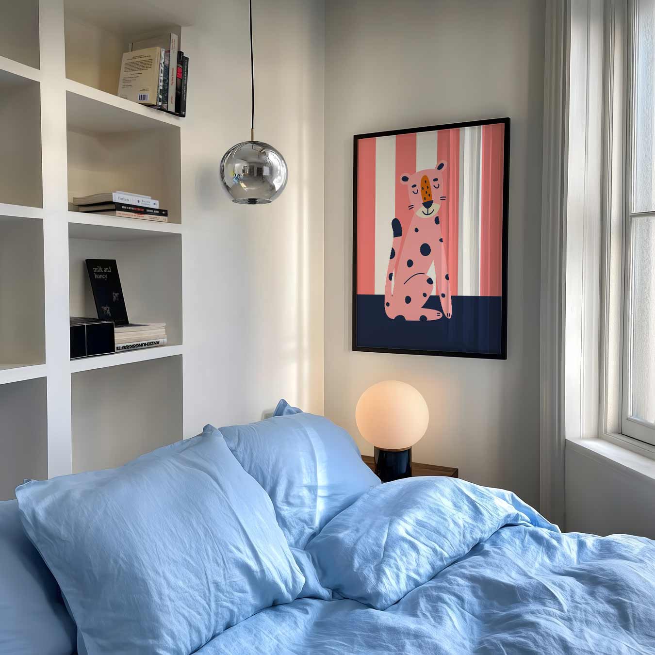 Schattige Luipaard Poster-WallArtistic