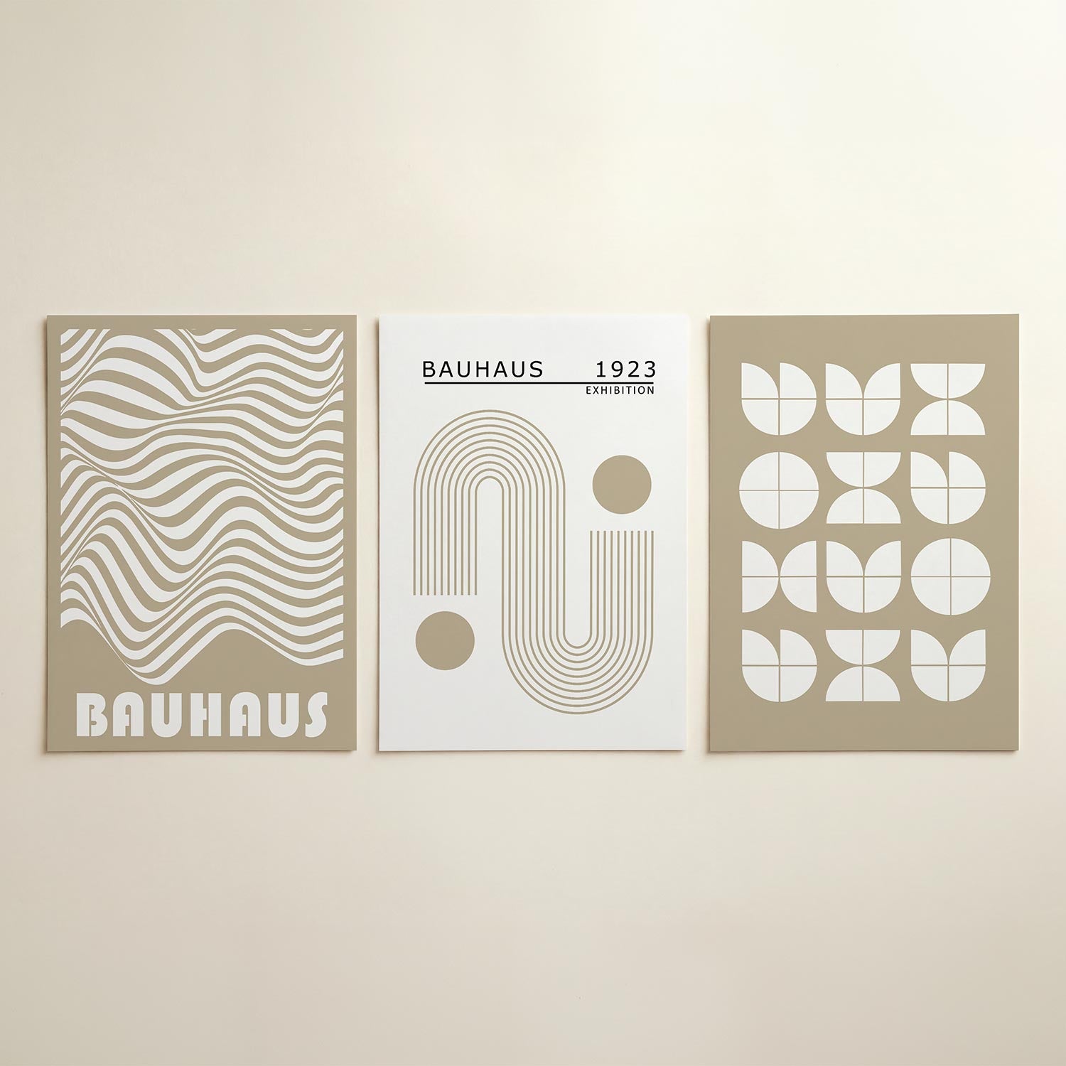 Golvend lijnenspel Posterset