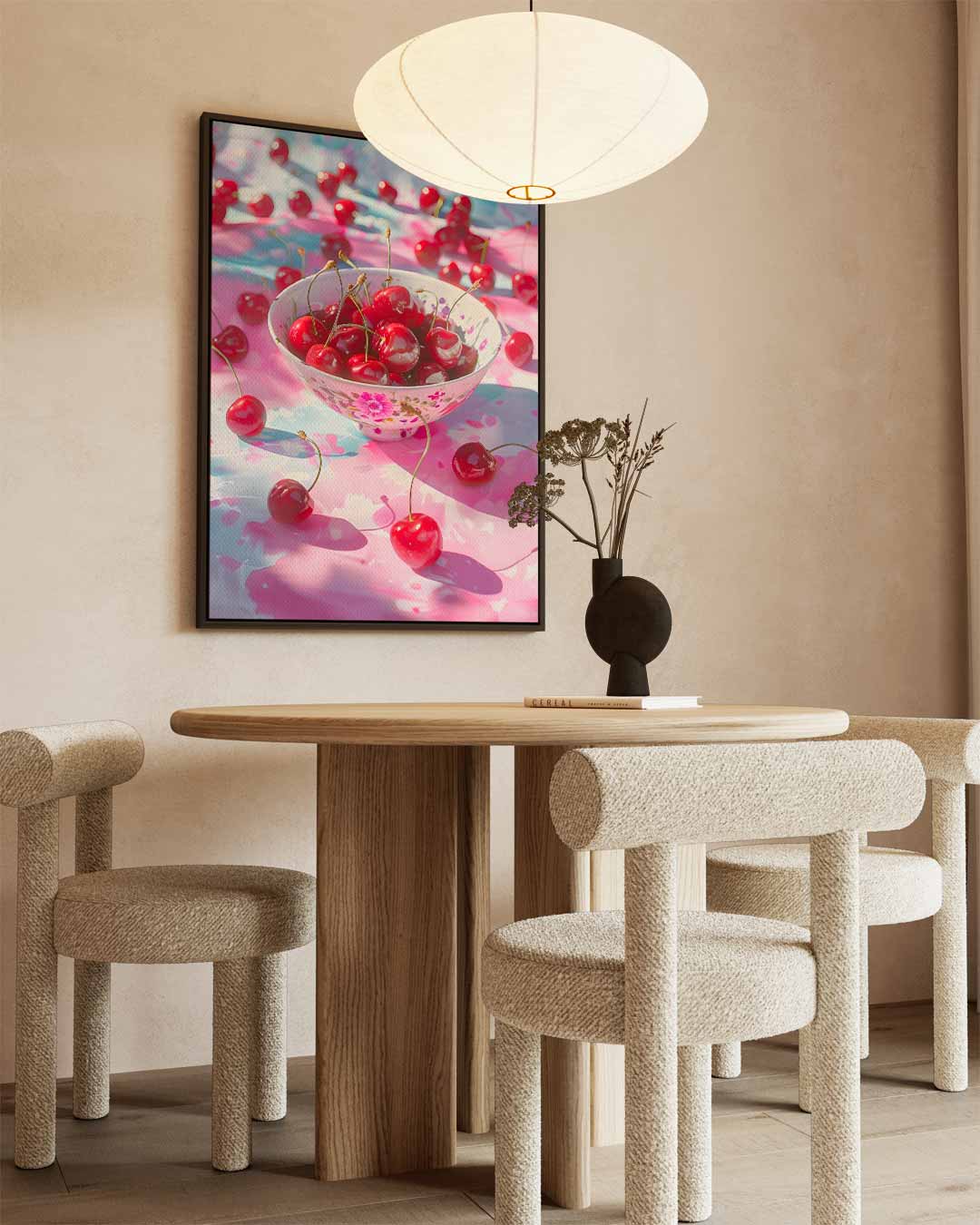 Ode aan de Kersen Kunstwerk-canvas-dibond-plexiglas-wanddecoratie-WallArtistic