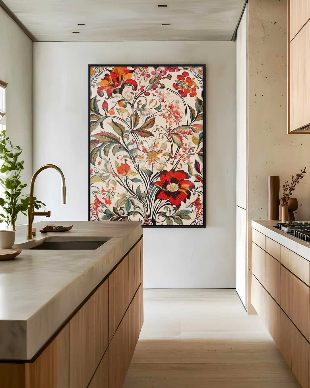 Bloemenpracht op Canvas Kunstwerk-canvas-dibond-plexiglas-wanddecoratie-WallArtistic