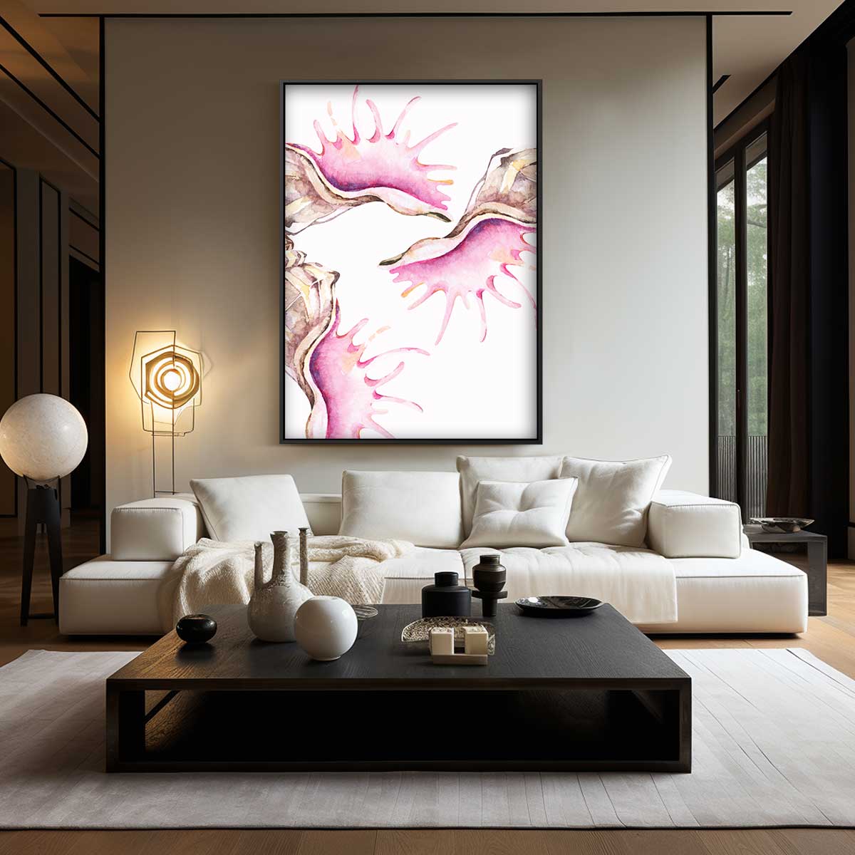 Zeeleven Waterverf Kunstwerk Kunstwerk-canvas-dibond-plexiglas-wanddecoratie-WallArtistic