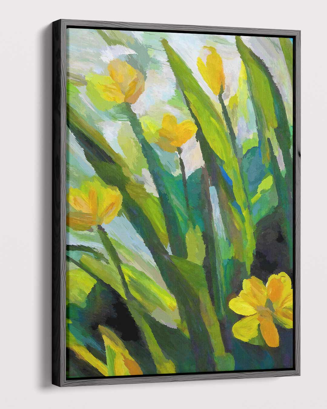 Zonnige Bloemvelden Kunstwerk-canvas-dibond-plexiglas-wanddecoratie-WallArtistic