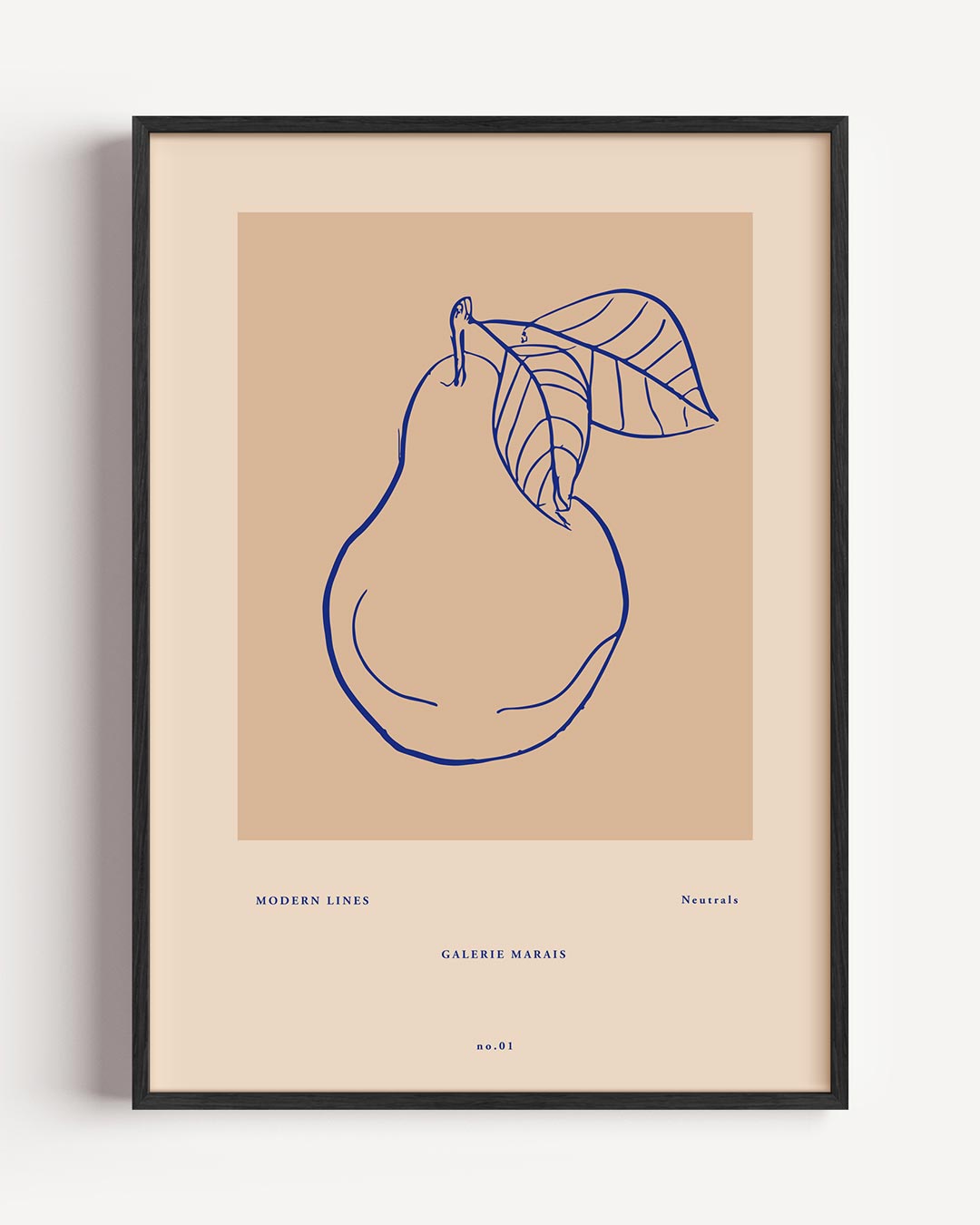 Moderne Peer Lijntekening Poster-WallArtistic