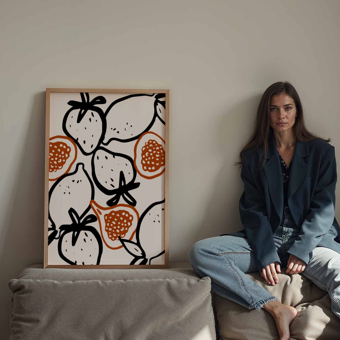 Fruitige Vibe Kunstposter-WallArtistic