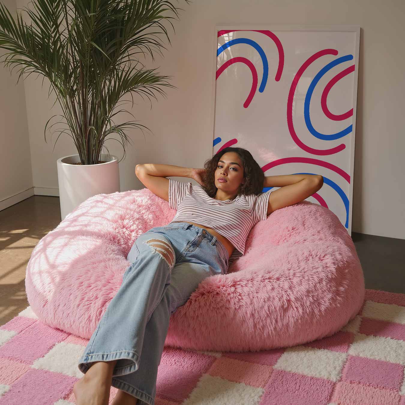 Kleurrijke Abstracte Golven Poster-WallArtistic