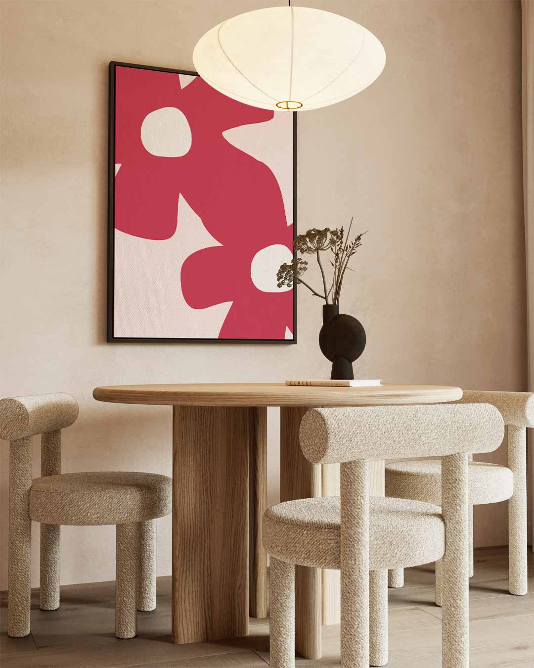 Bloemenpracht in Roze Kunstwerk-canvas-dibond-plexiglas-wanddecoratie-WallArtistic