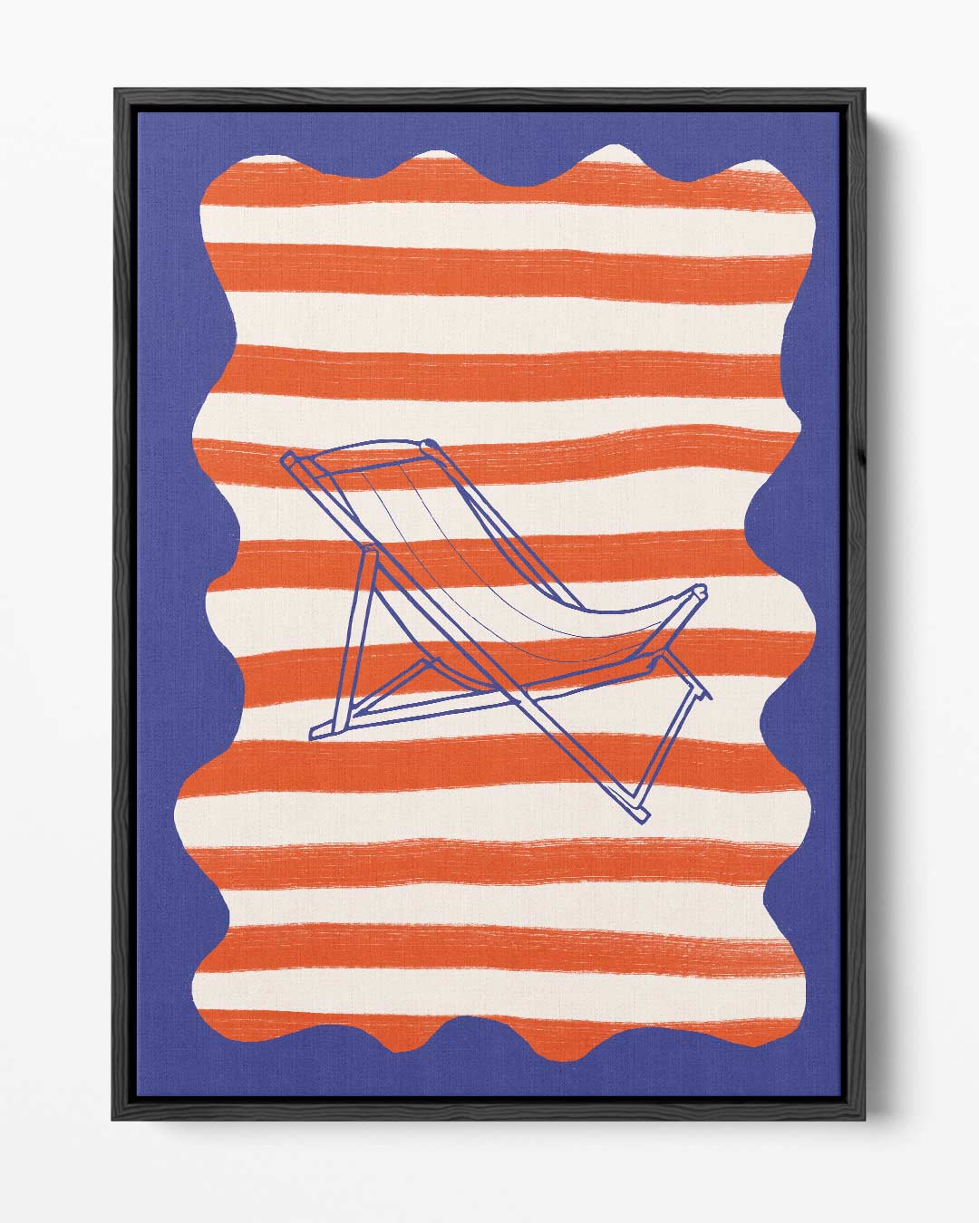 Strandstoel Droom Kunstwerk-canvas-dibond-plexiglas-wanddecoratie-WallArtistic