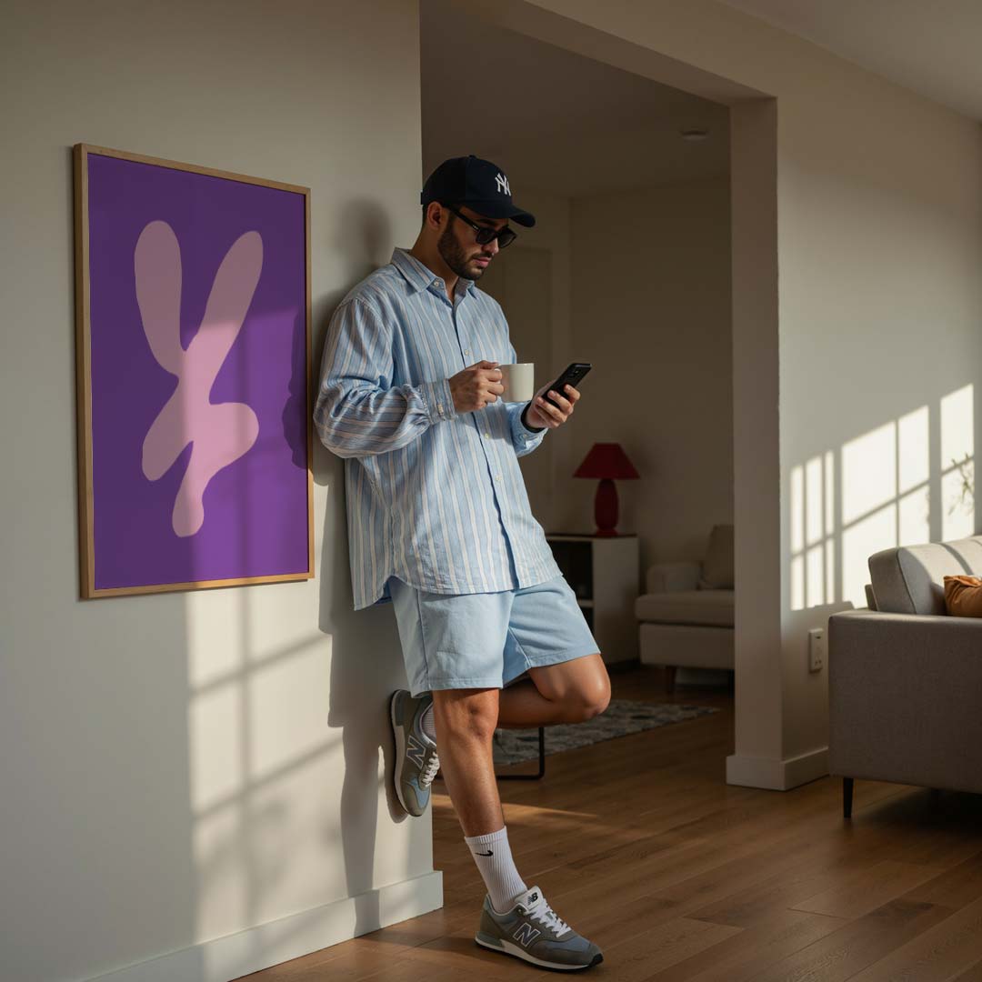 Abstracte Stijlvolle Vormposter-WallArtistic