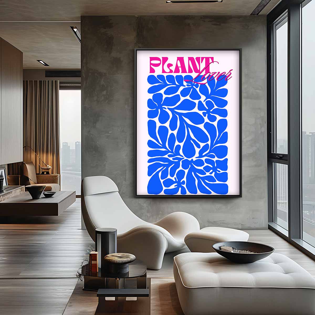 Kleurrijke Botanische Fantasie Kunstwerk-canvas-dibond-plexiglas-wanddecoratie-WallArtistic