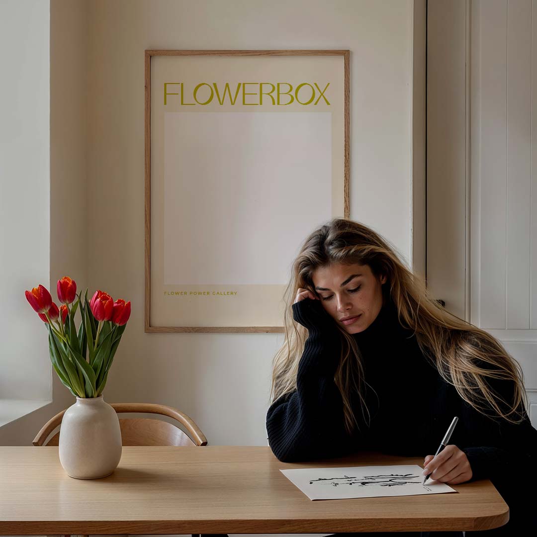 Moderne Flowerbox Poster-WallArtistic