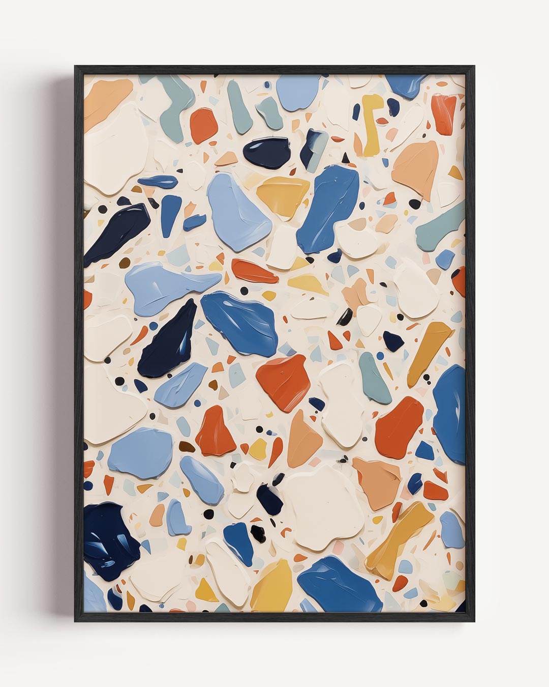 Moderne Kleurexplosie Terrazzo Poster-WallArtistic