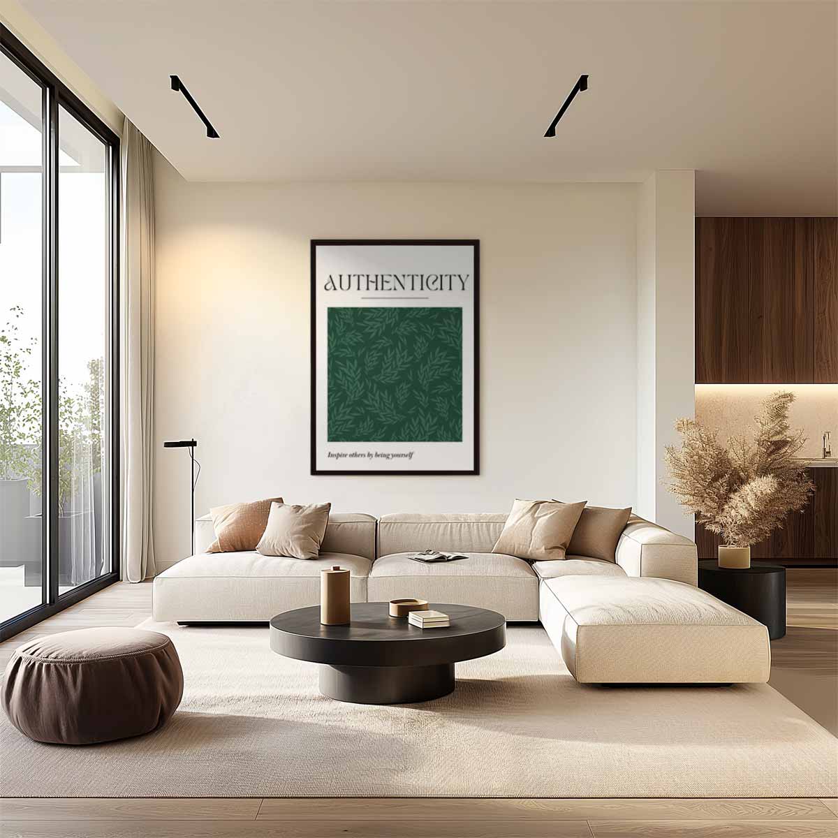 Authentieke Groen Bladkunst Kunstwerk-canvas-dibond-plexiglas-wanddecoratie-WallArtistic
