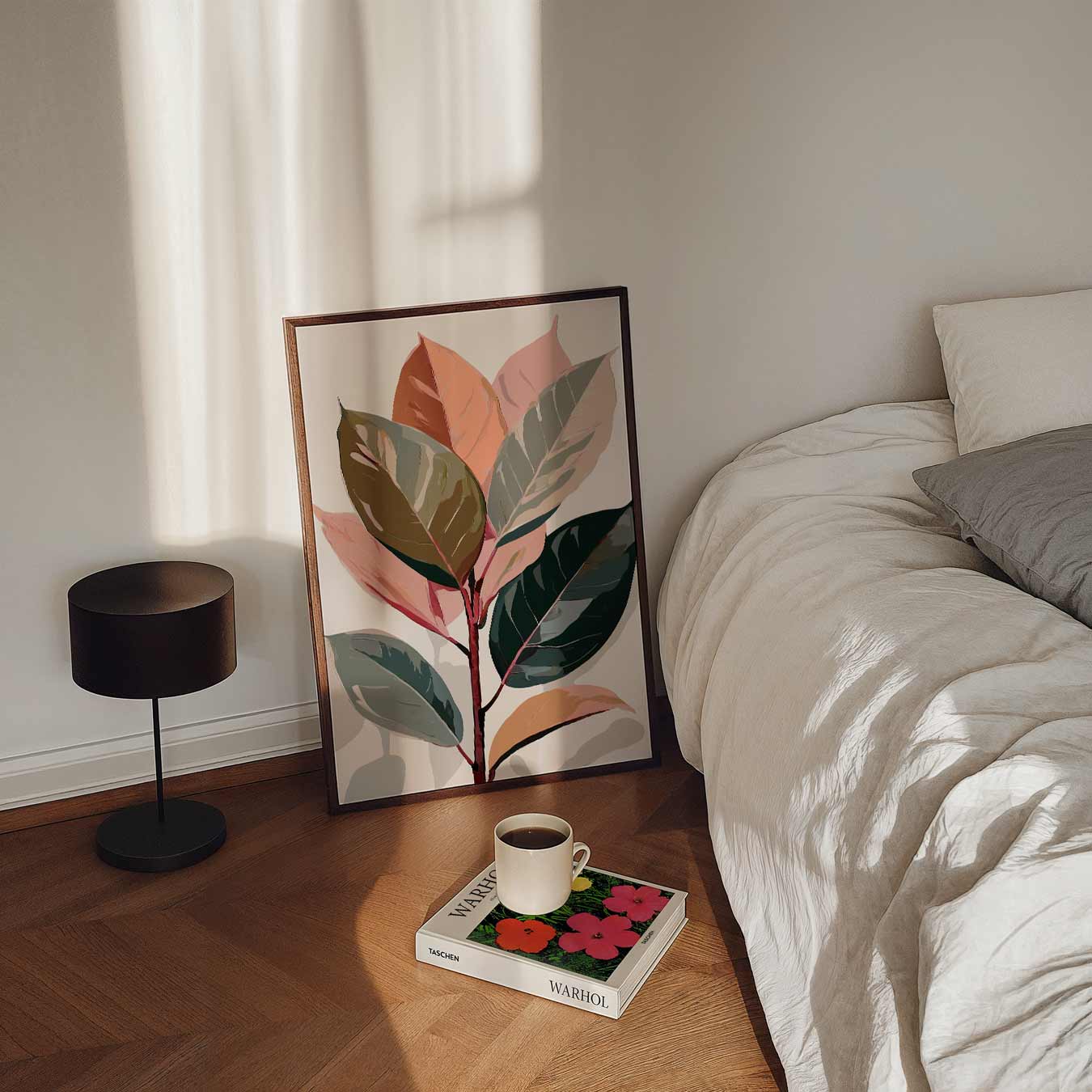 Botanische Kunstposter met Bladeren Poster