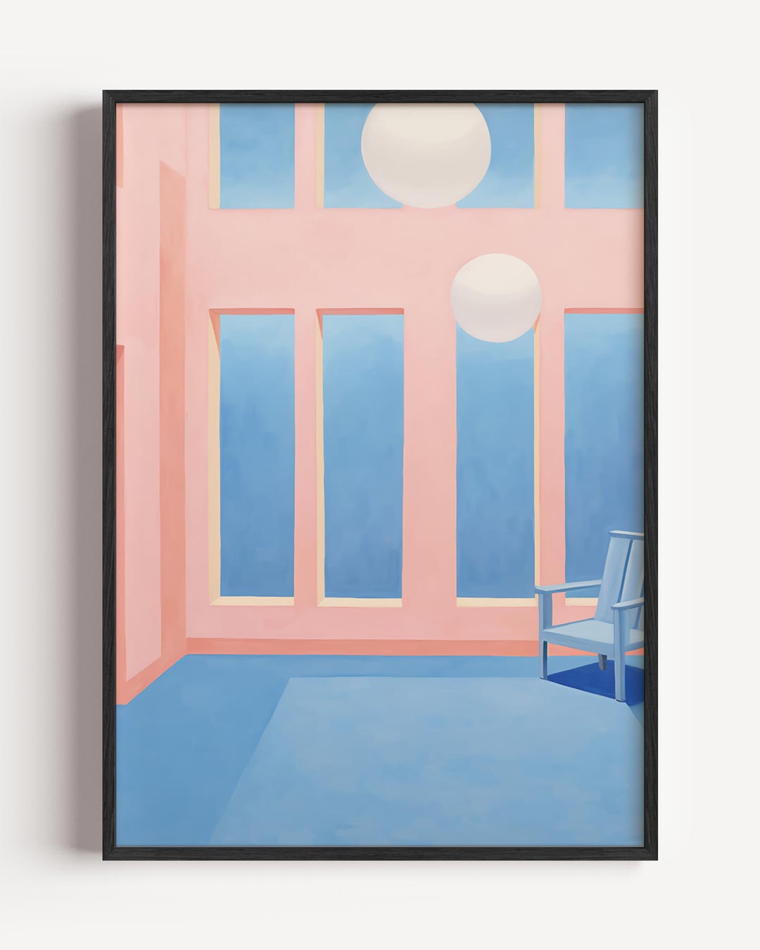 Moderne Pastel Interieur Poster-WallArtistic