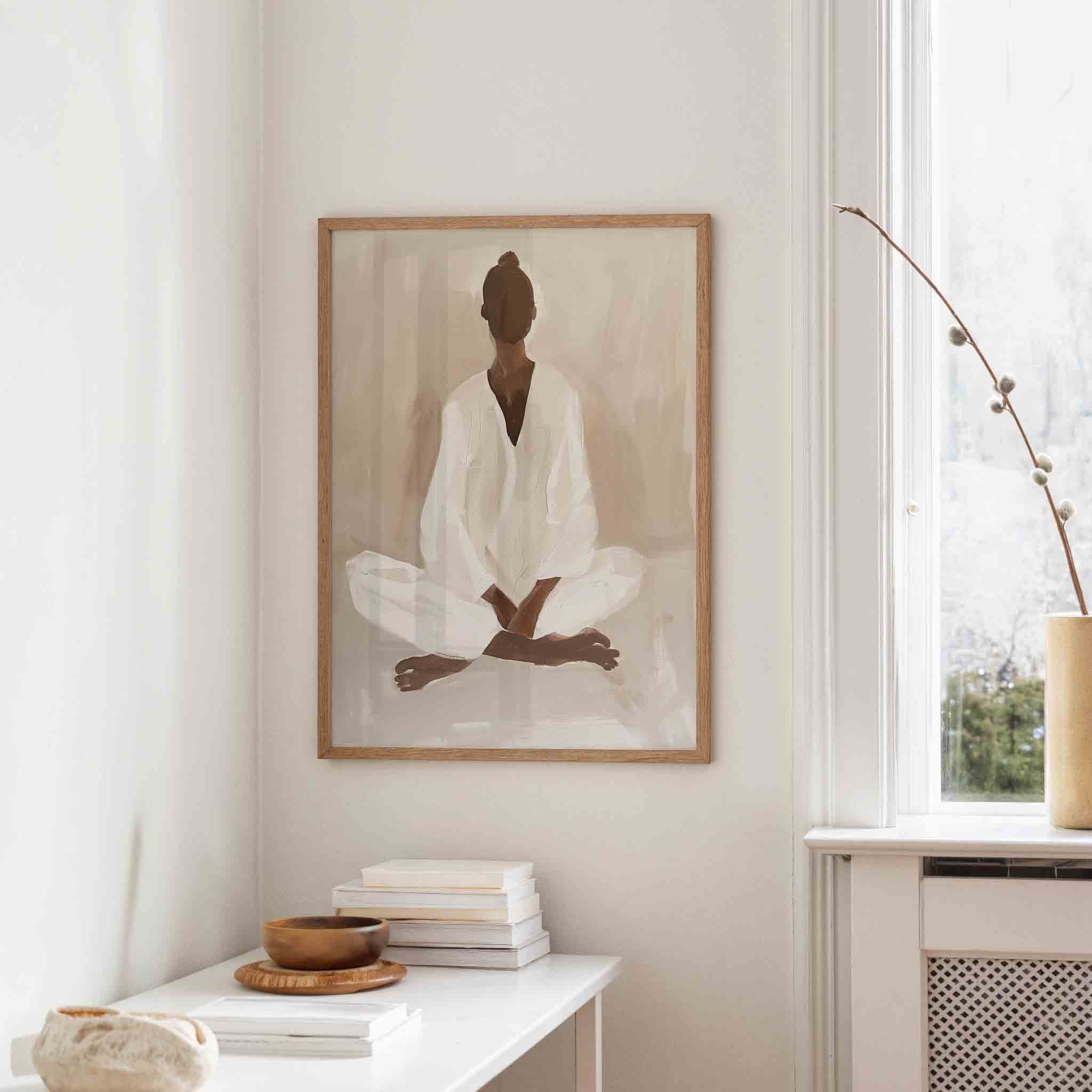 Zittende figuur Poster