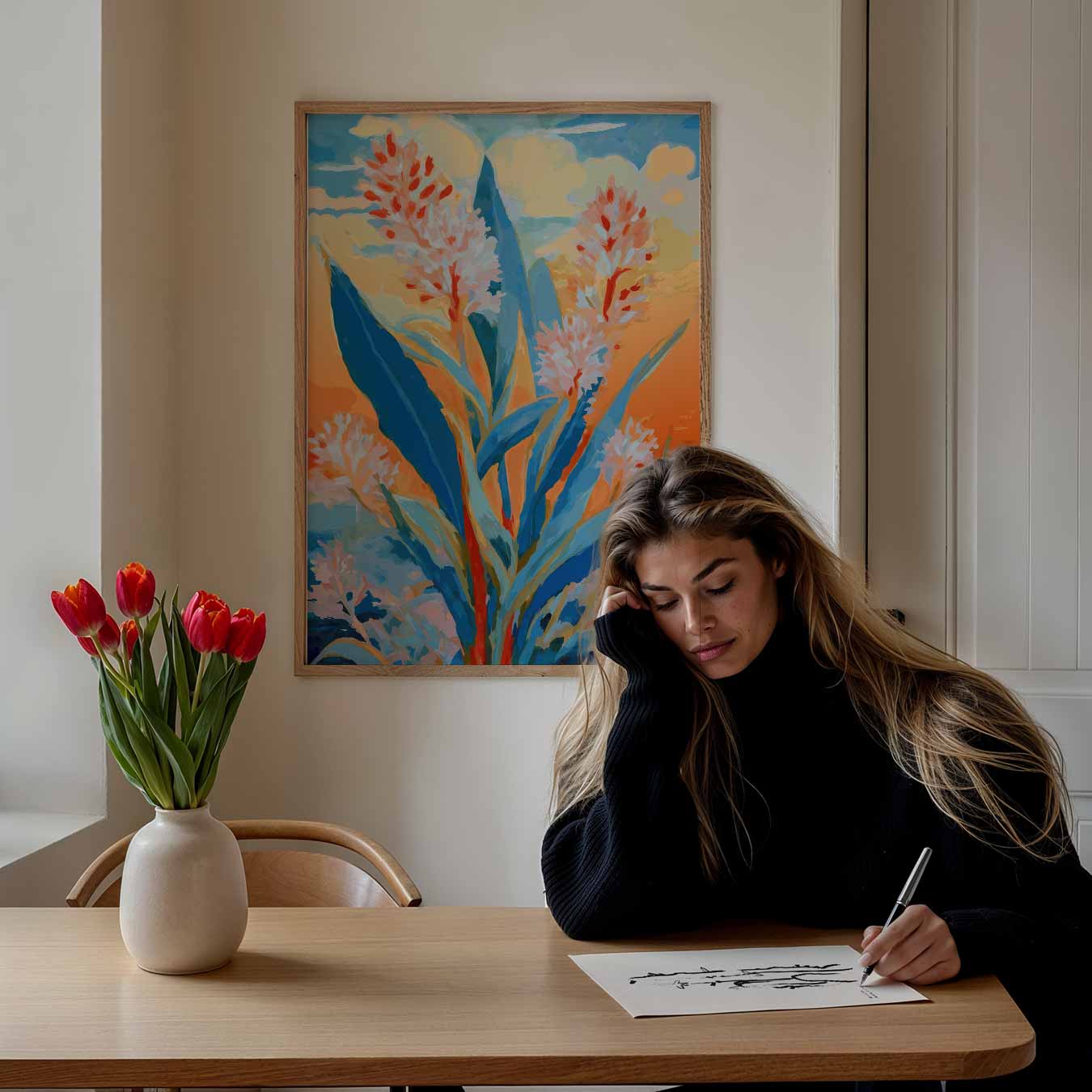 Kleurrijke Bloemenpracht Poster-WallArtistic