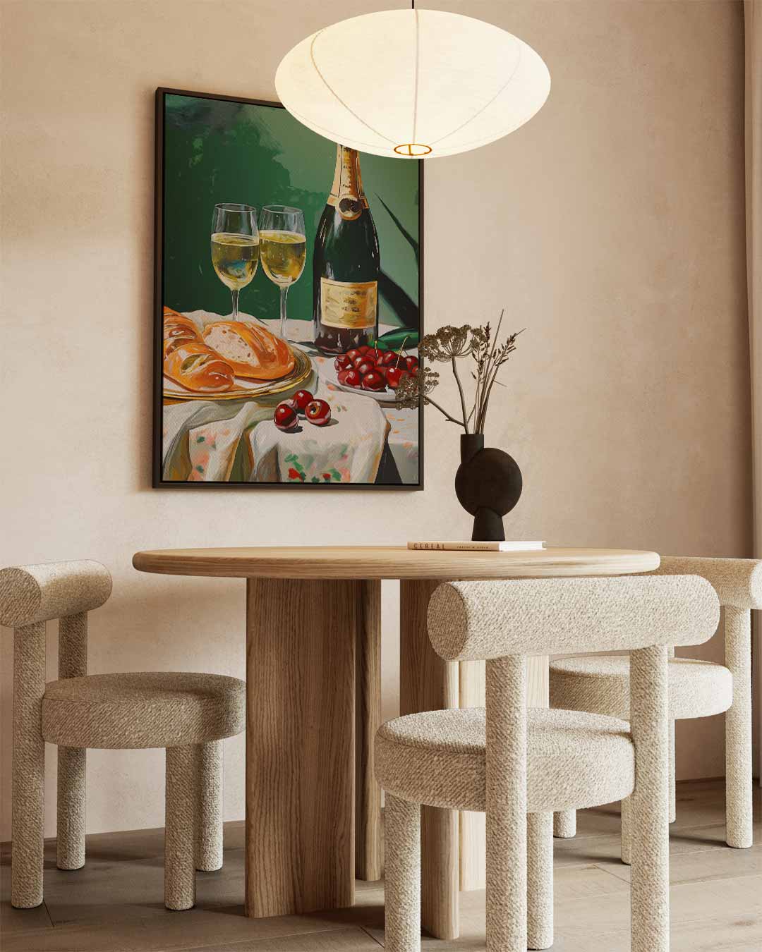 Luxe Avondmaal Stilleven Kunstwerk-canvas-dibond-plexiglas-wanddecoratie-WallArtistic