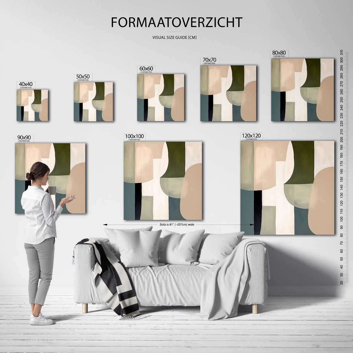 Abstracte vormen Poster