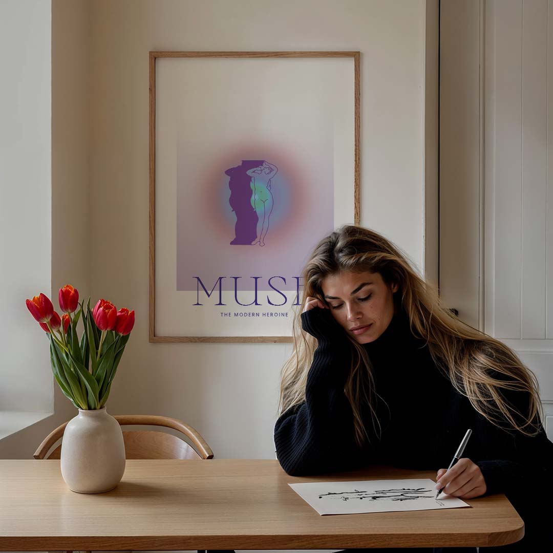Muse: De Moderne Heldin Poster-WallArtistic