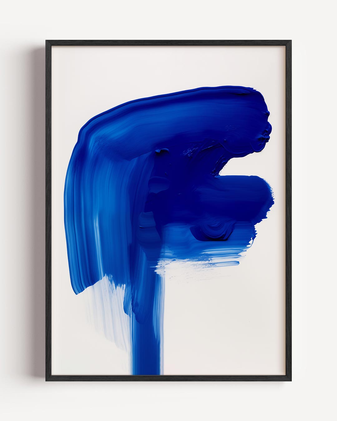 Artistieke Blauwe Abstractie Poster-WallArtistic