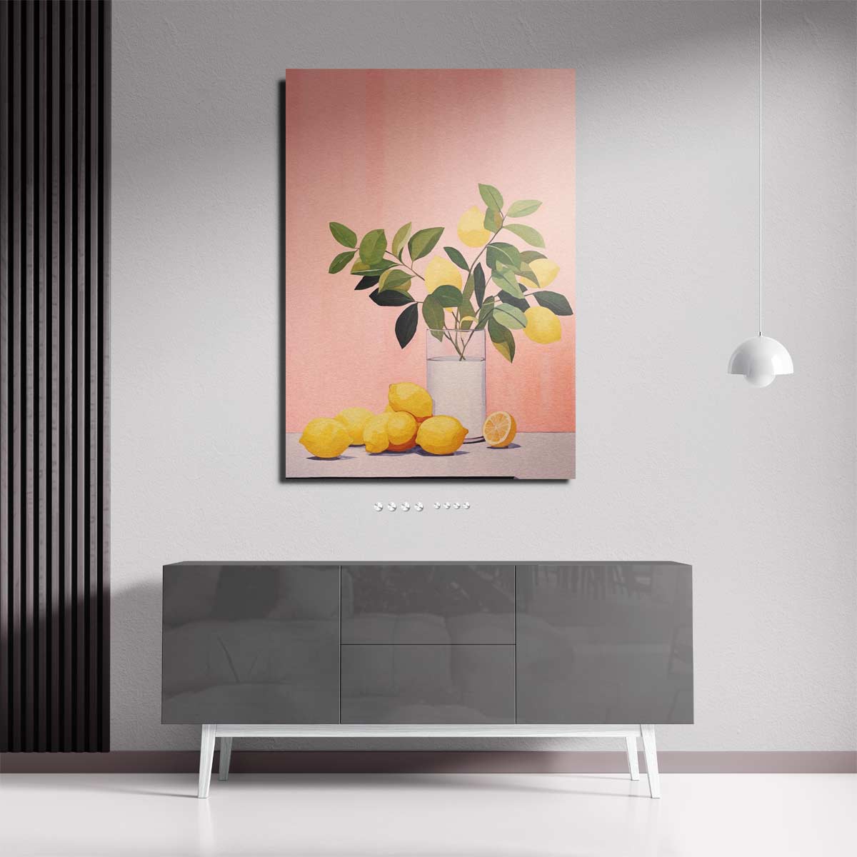 Citrussfeer op Doek Kunstwerk-canvas-dibond-plexiglas-wanddecoratie-WallArtistic