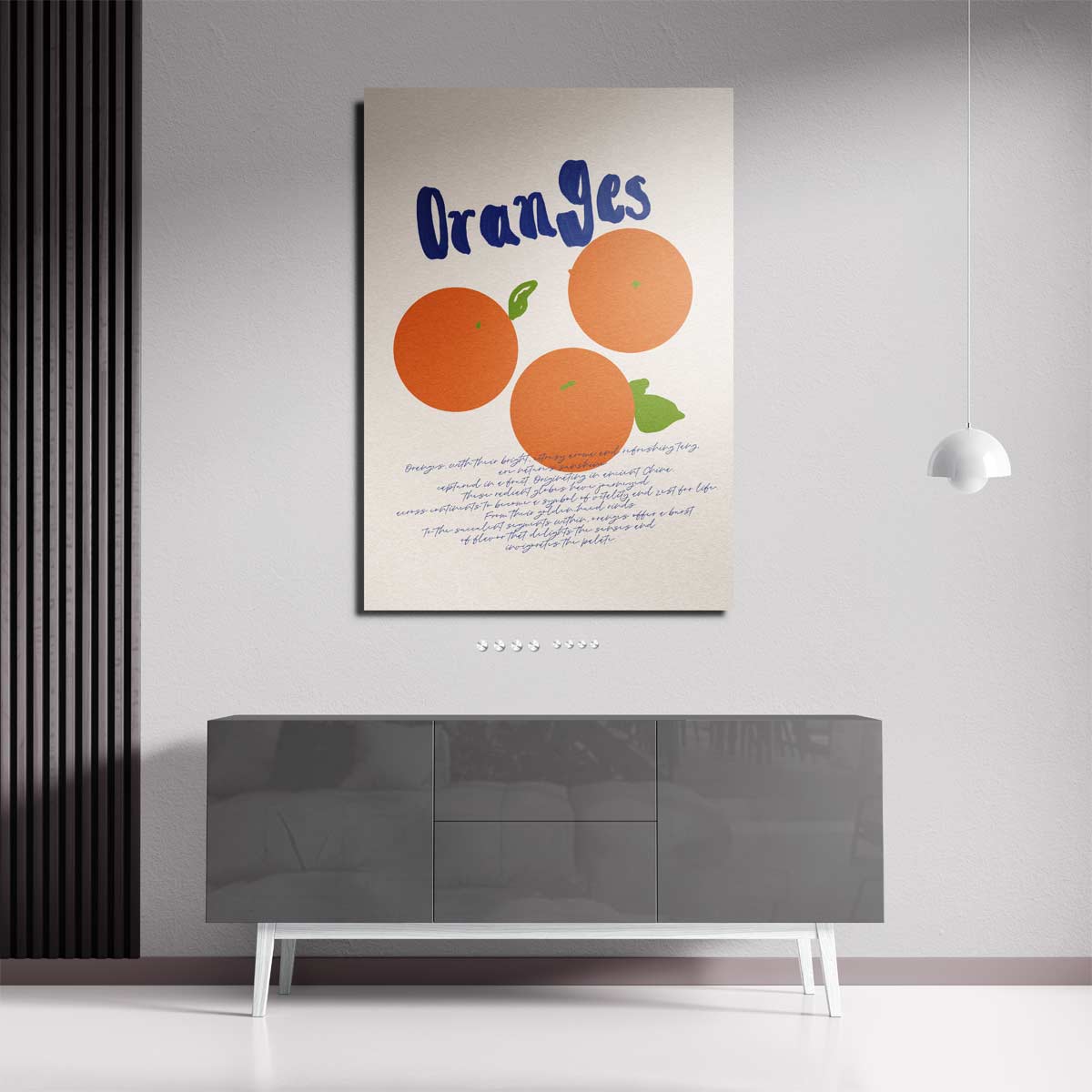 Zomers Sinaasappelgenot Kunstwerk-canvas-dibond-plexiglas-wanddecoratie-WallArtistic