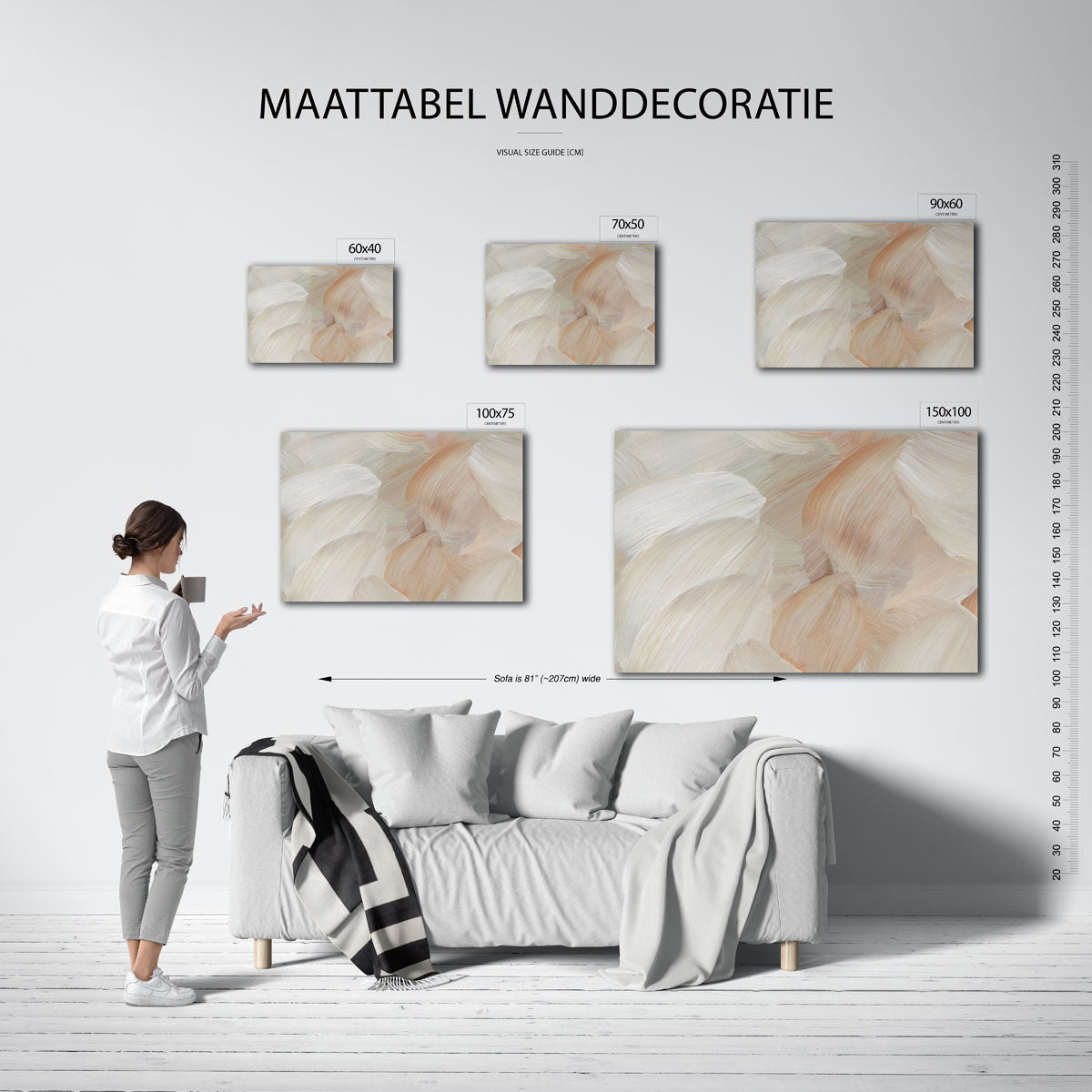 Zachte penseelstreken Kunstwerk