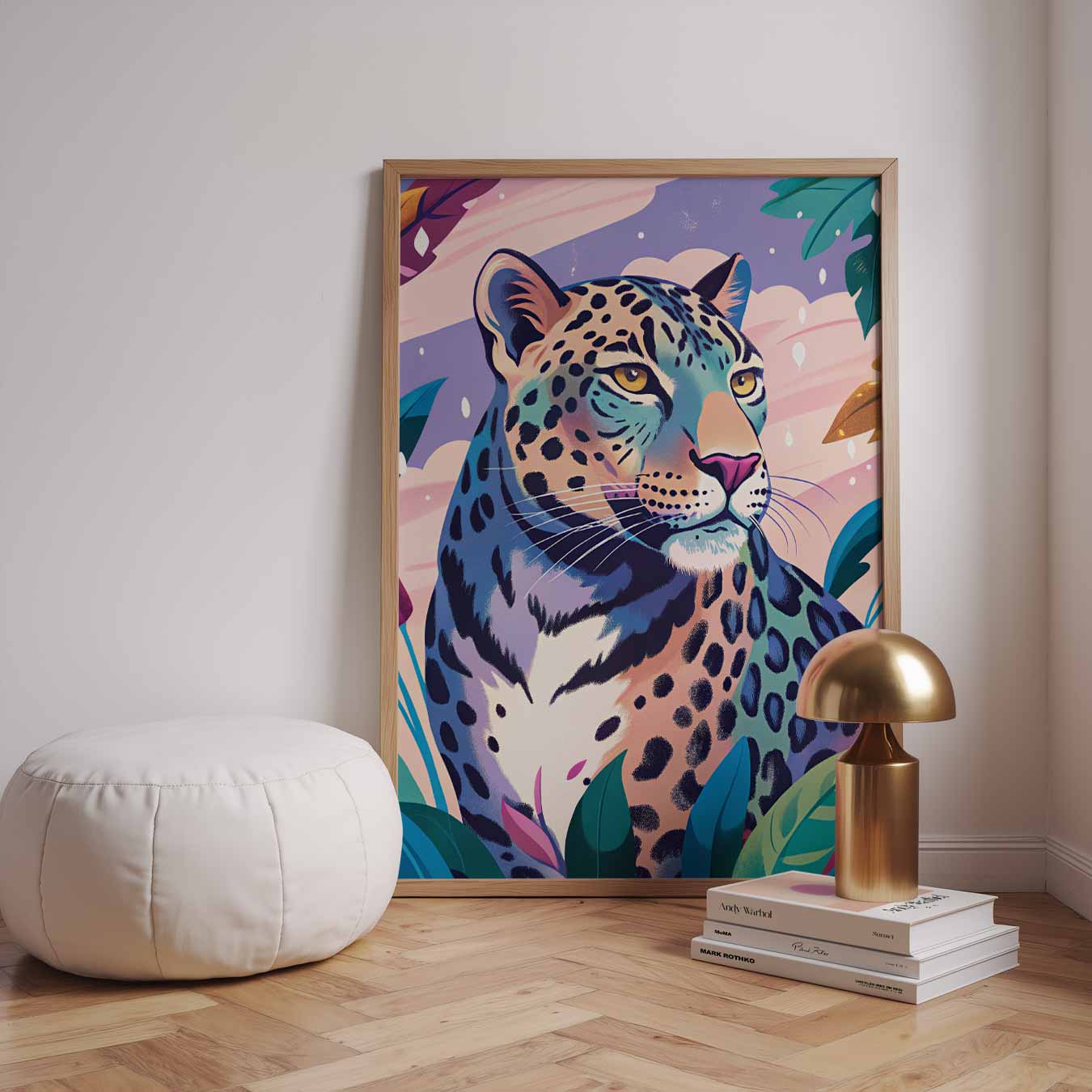 Elegante Luipaard Jungle Poster-WallArtistic