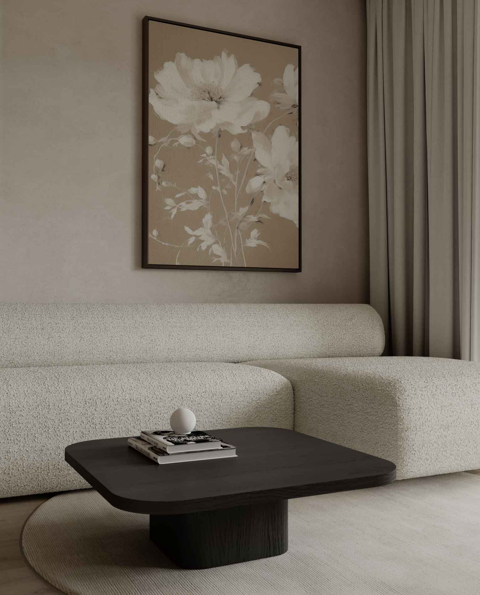 Zachte Bloemenpracht Kunstwerk-canvas-dibond-plexiglas-wanddecoratie-WallArtistic