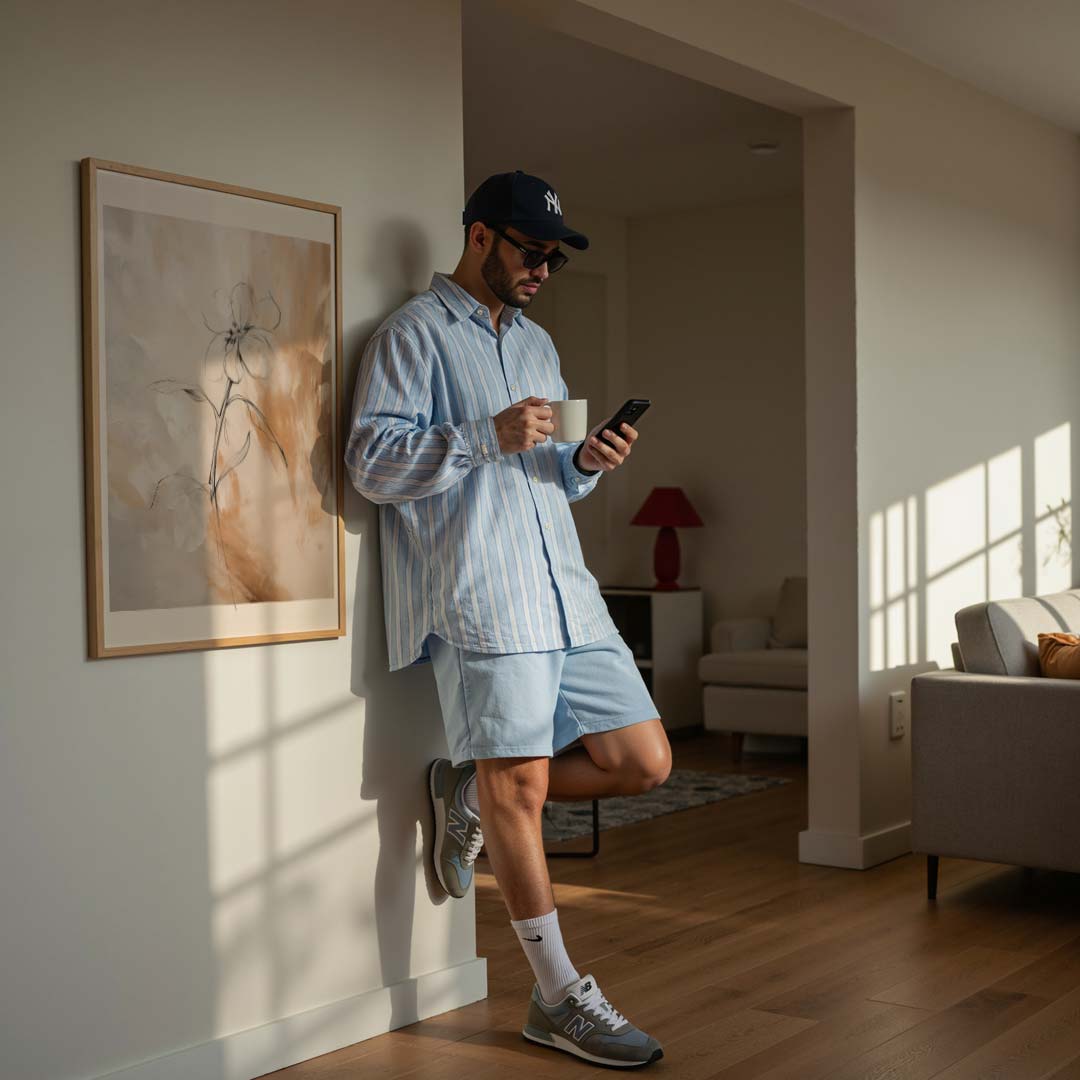 Elegante Bloemenillustratie Poster-WallArtistic