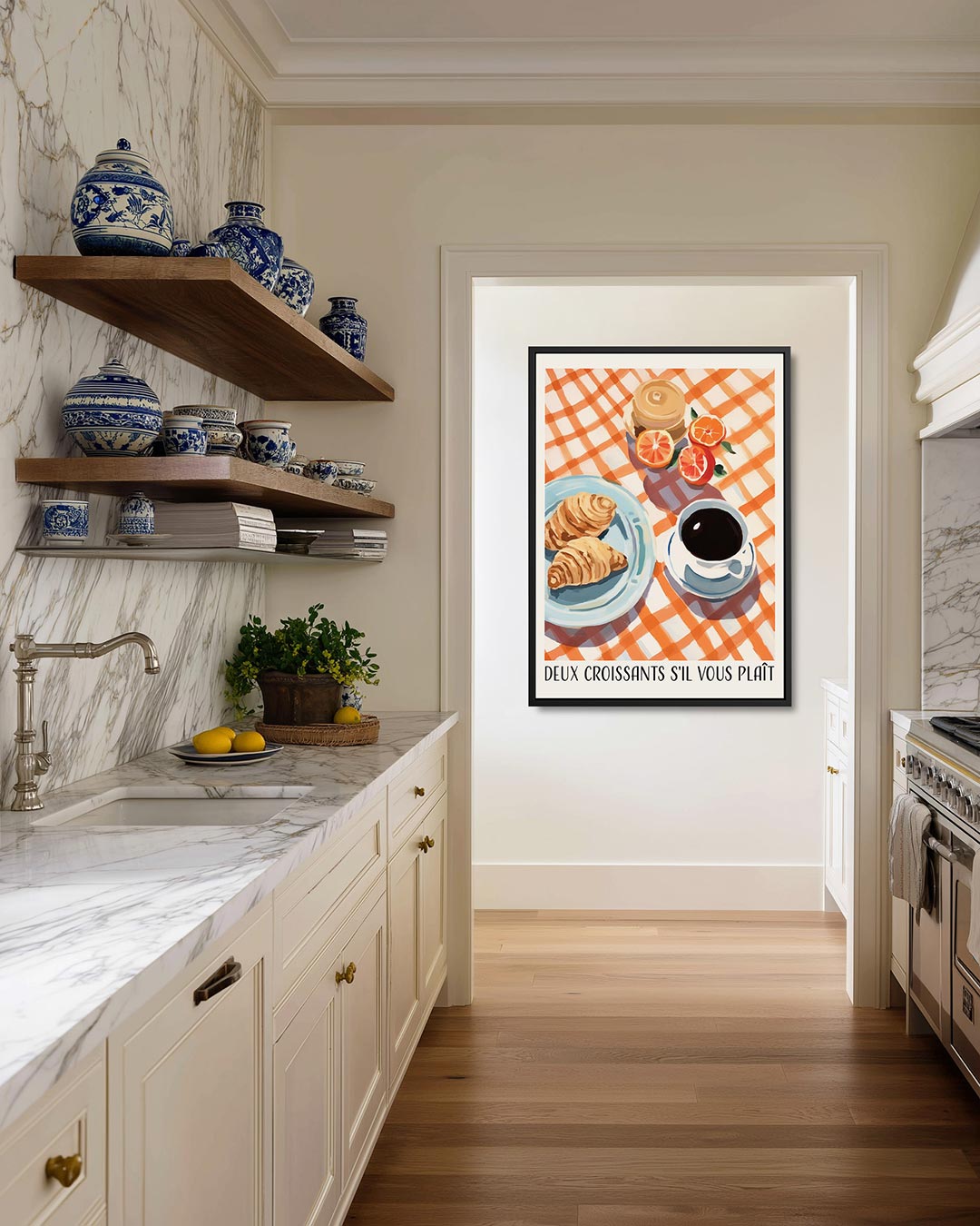 Ontbijt illustratie Kunstwerk