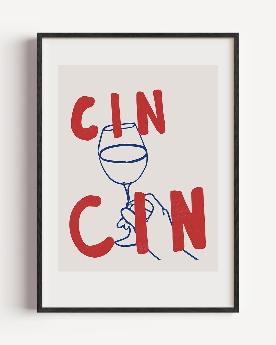 Vrolijke Cin Cin Poster-WallArtistic