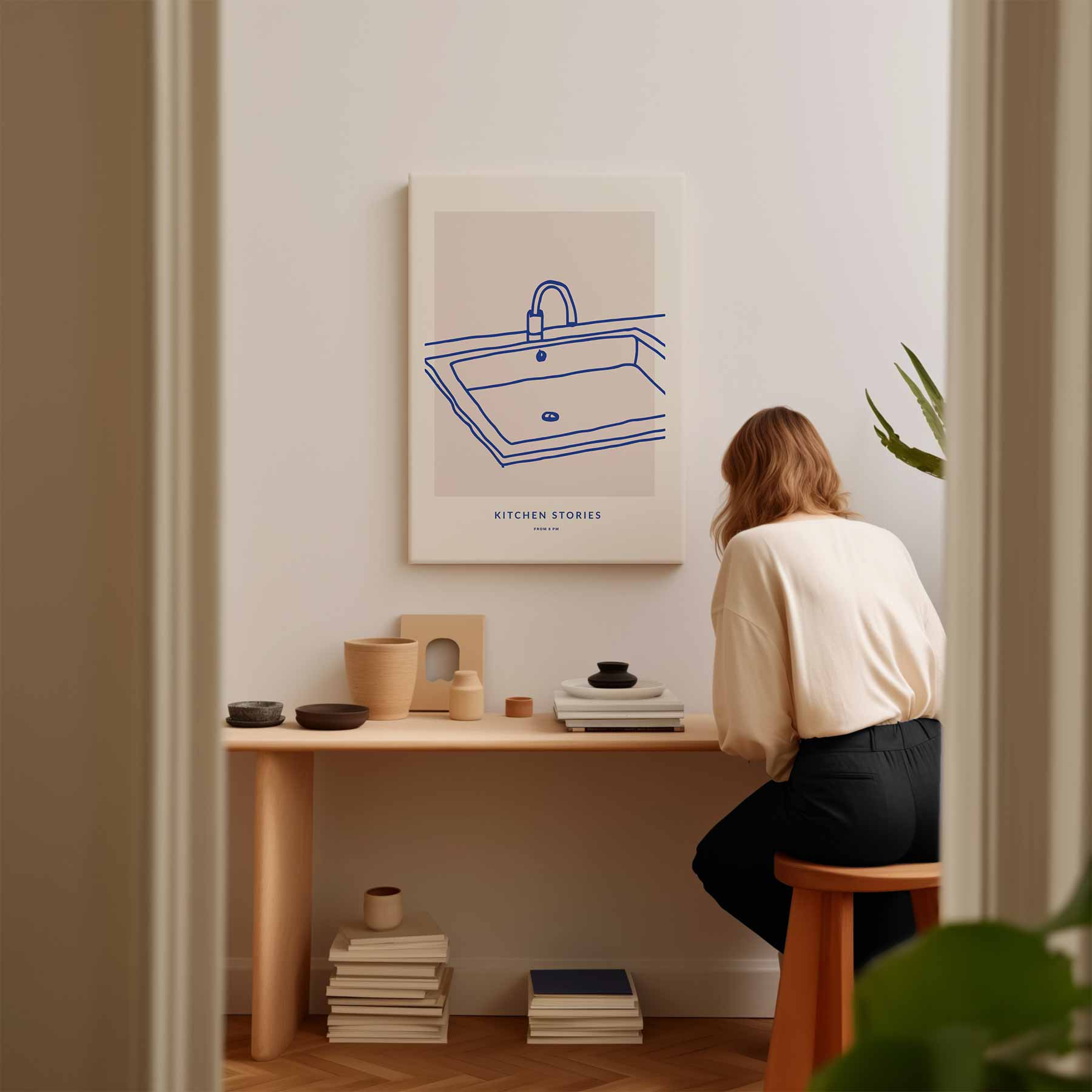 Keukenverhalen Illustratie Kunstwerk-canvas-dibond-plexiglas-wanddecoratie-WallArtistic