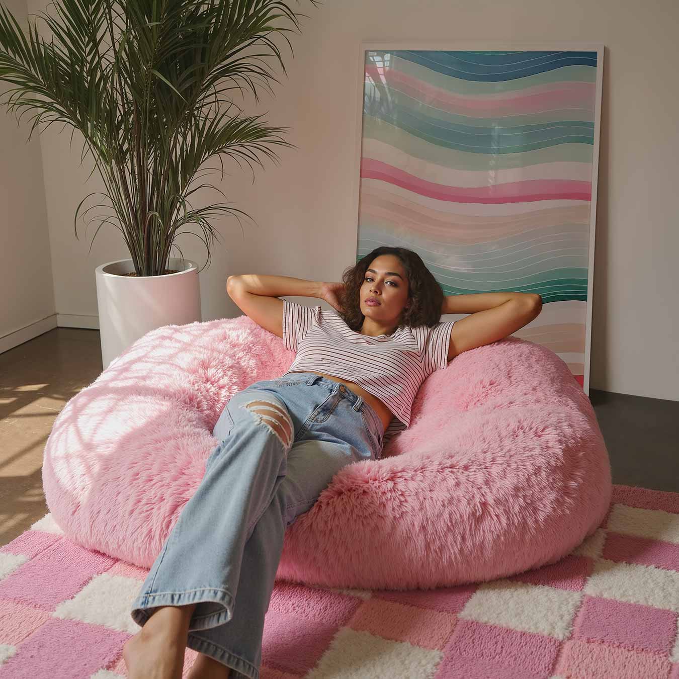 Kleurige Golven Kunstposter-WallArtistic